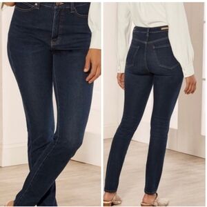 Soft Surroundings Ultimate High Rise Slim jeans Dark Wash Size 14P Style: 3CW54
